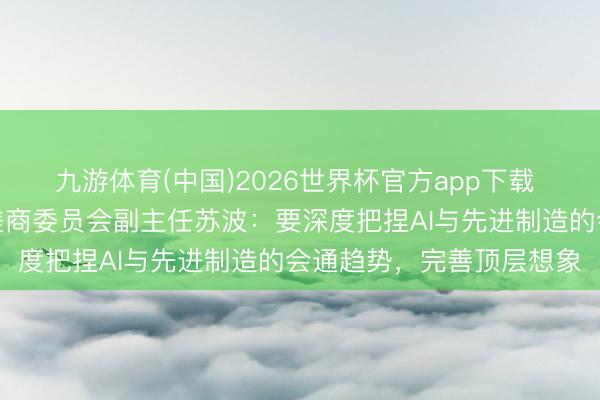 九游体育(中国)2026世界杯官方app下载 国度制造强国建树计谋磋商委员会副主任苏